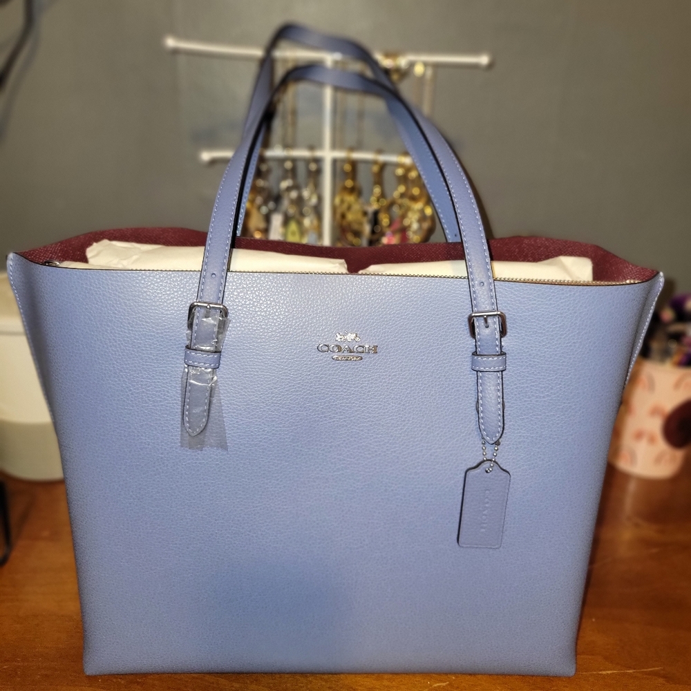 NWT Coach Large Leather Mollie Tote